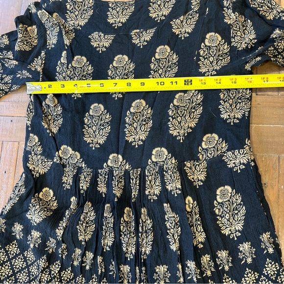 Anthropologie Maeve Maplewood Dress XSP Paisley Bohemian V-neck Festival Mini - Picture 12 of 12